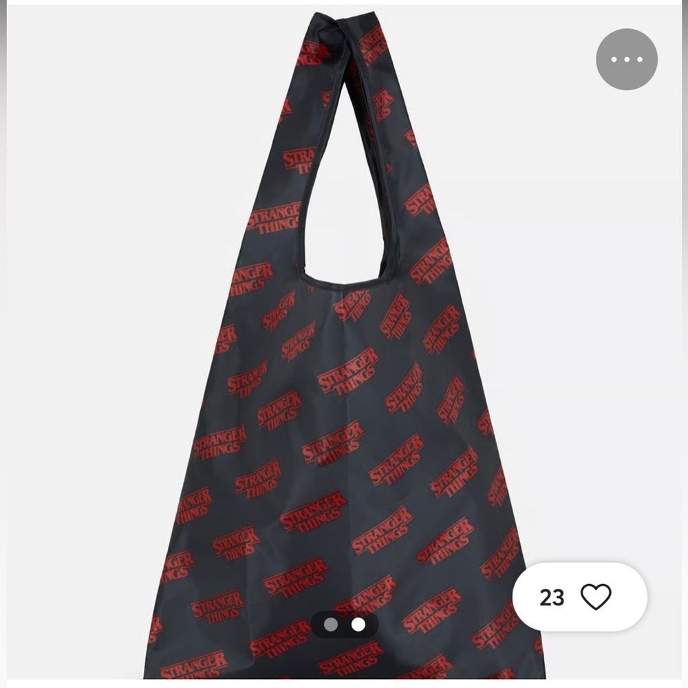 Stranger Things x Primark Black Foldaway Bag - Picture 2 of 4